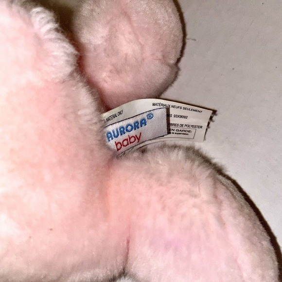 Aurora Baby Plush Pink Stuffed Bear Musical Girl Wind Up Lovey 11" Lullaby - Picture 4 of 8